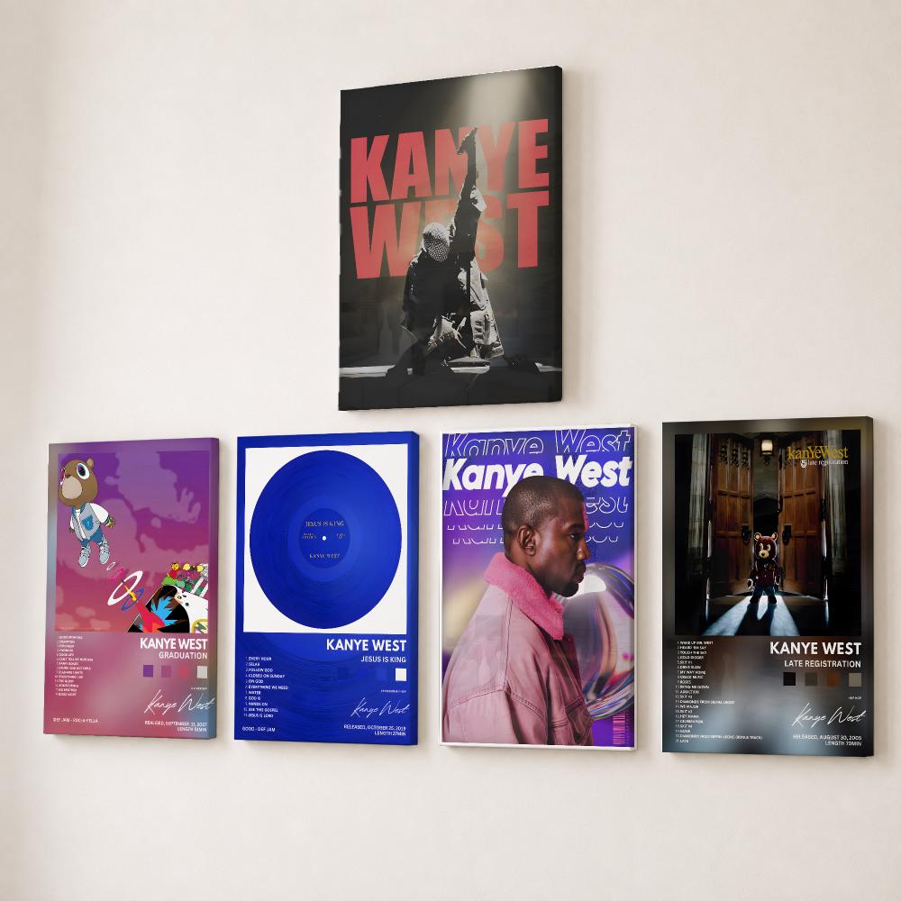 Canvas Wrap Ready - Rapper Singer K-Kanye West Painting Calligraphy