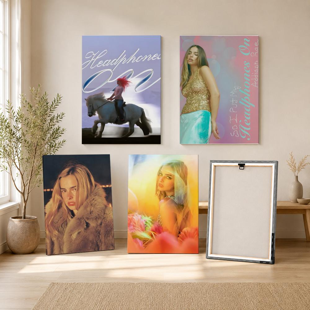 Singer A-addison Rae Painting  - đánh giá và giá Canvas Wrap Ready