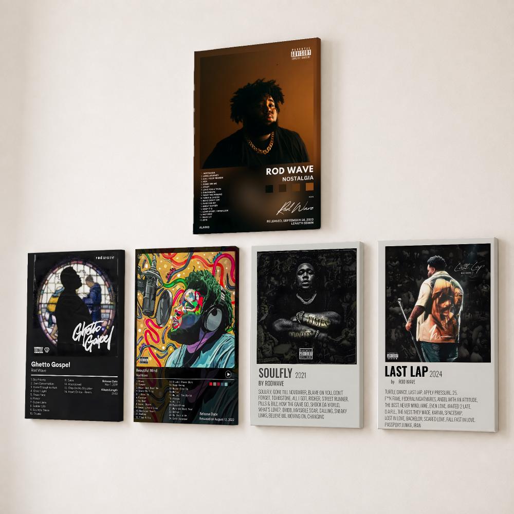 Rapper Singer R-Rod Wave Paint - đánh giá và giá Canvas Wrap Ready