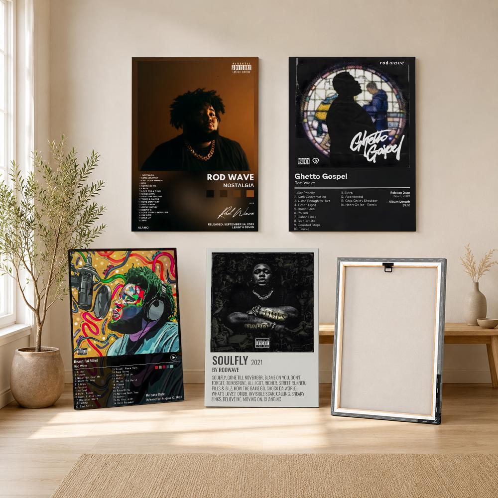 Rapper Singer R-Rod Wave Paint - đánh giá và giá Canvas Wrap Ready