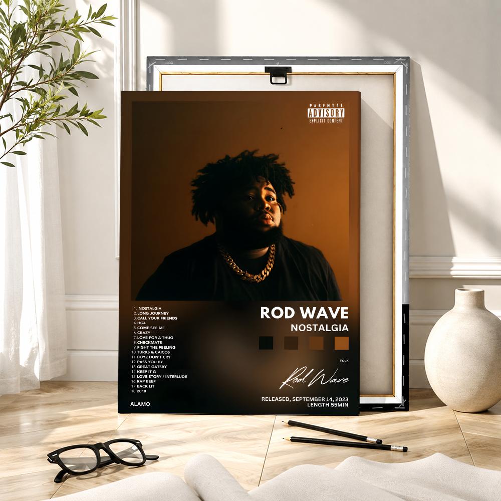 Rapper Singer R-Rod Wave Paint - đánh giá và giá Canvas Wrap Ready
