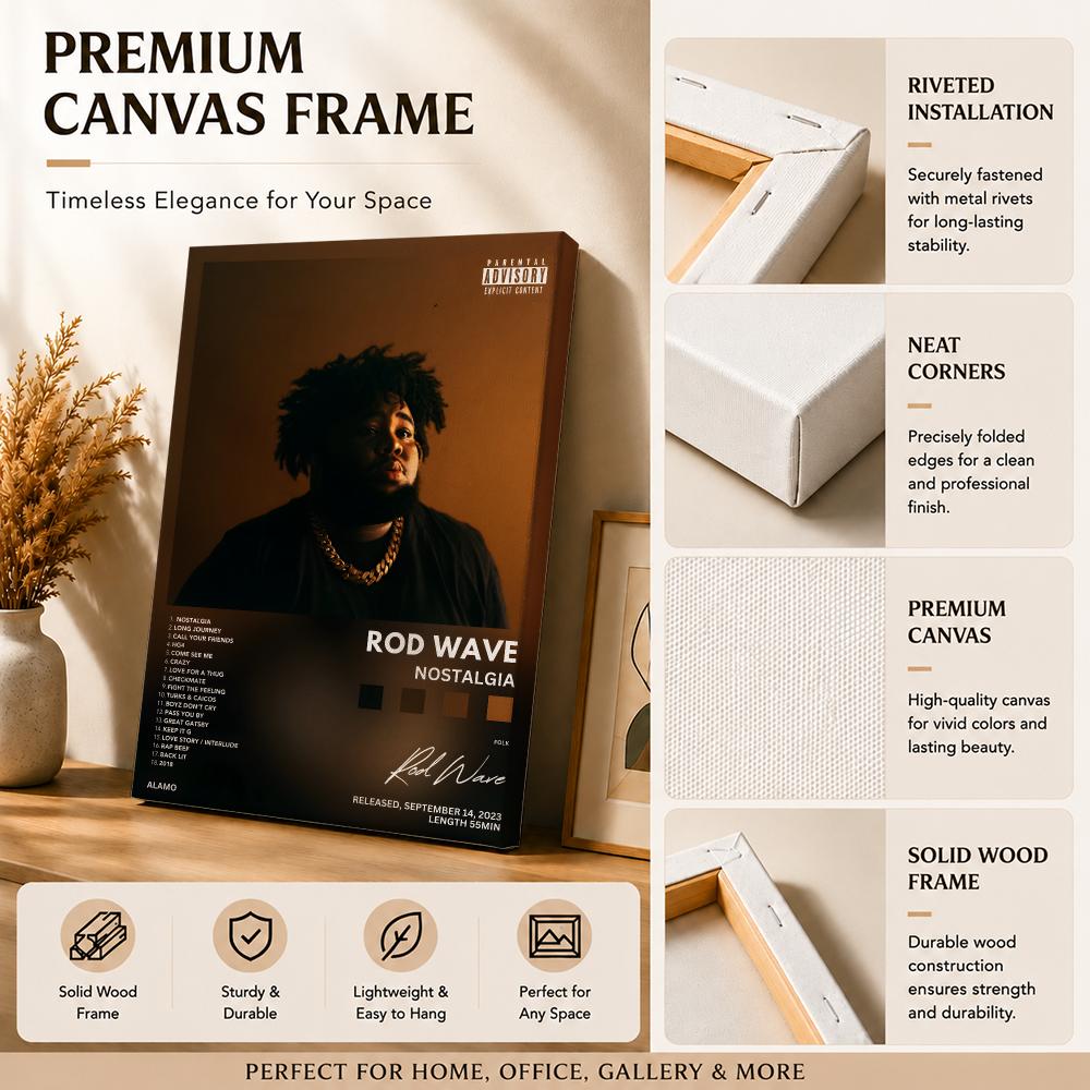 Rapper Singer R-Rod Wave Paint - đánh giá và giá Canvas Wrap Ready