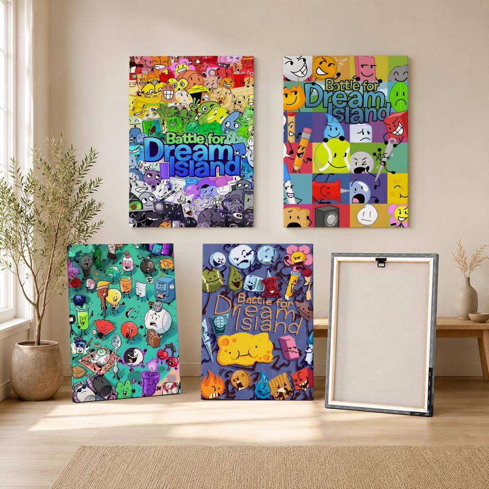 Bfdi B-Battle For Dream Island - đánh giá và giá Canvas Wrap Ready