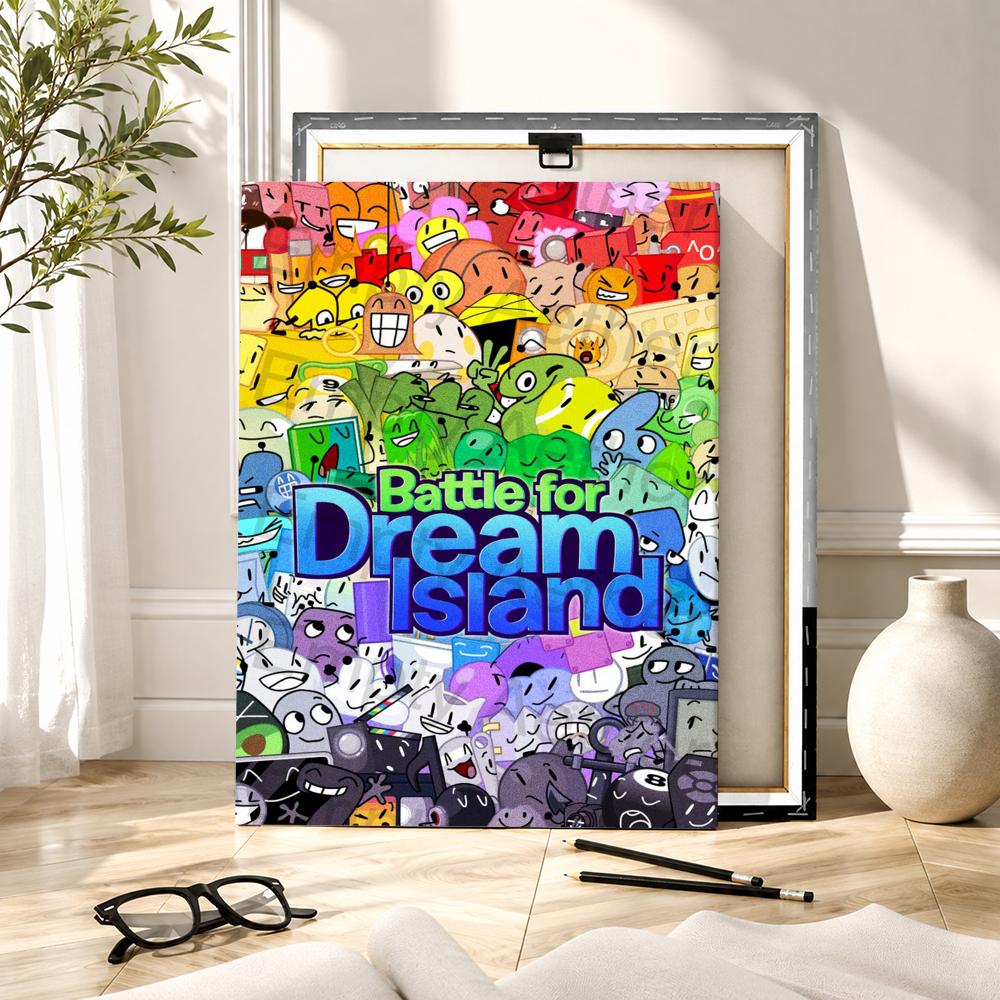 Bfdi B-Battle For Dream Island - đánh giá và giá Canvas Wrap Ready