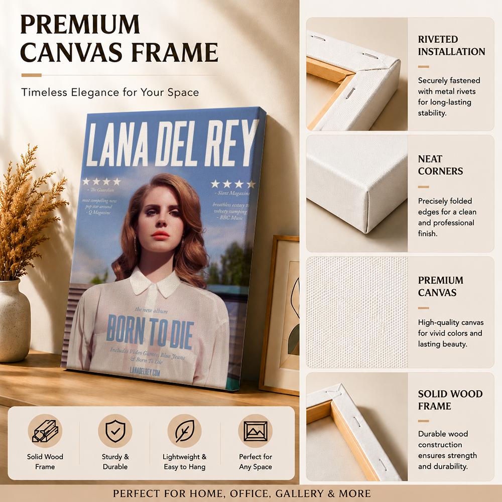 Famous Singer L-Lana Del Rey P - đánh giá và giá Canvas Wrap Ready
