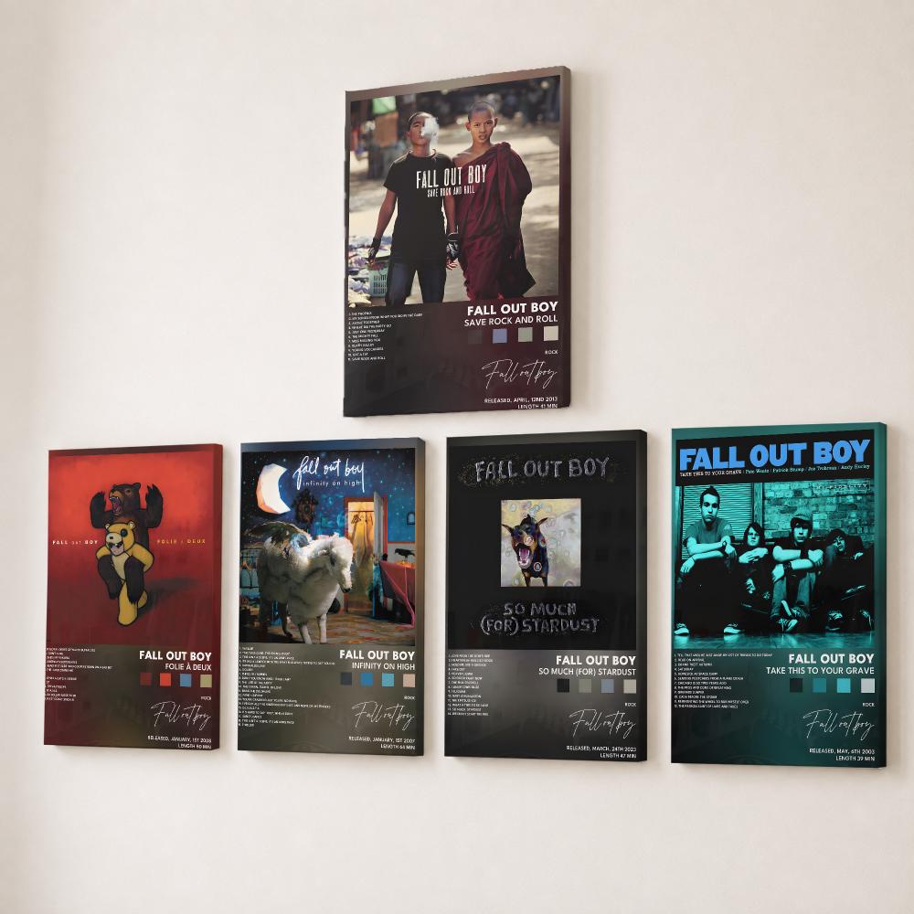 Rock Band F-Fall Out Boy Music - đánh giá và giá Canvas Wrap Ready