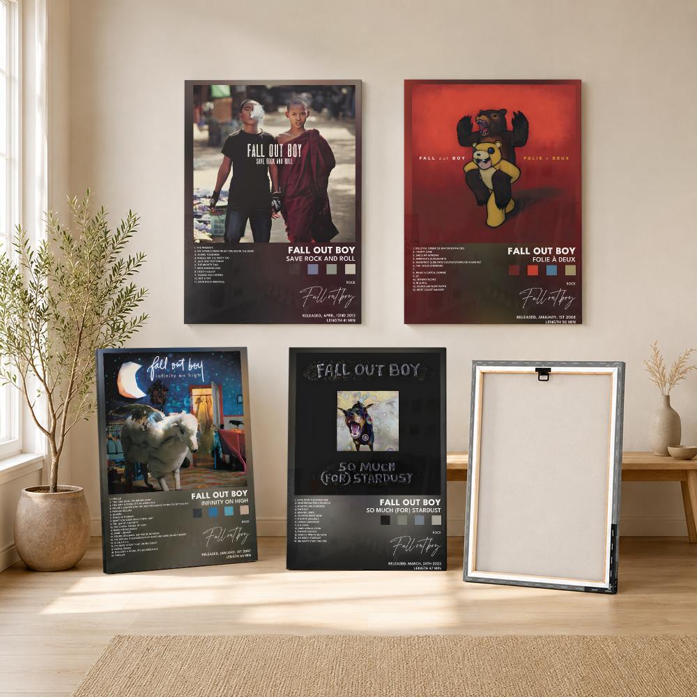 Rock Band F-Fall Out Boy Music - đánh giá và giá Canvas Wrap Ready